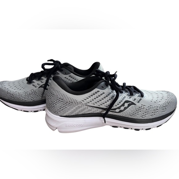 Saucony Ride 13 PWRWAY in a sleek Grey/Black colorway, size Women’s 10.5. - Picture 5 of 8